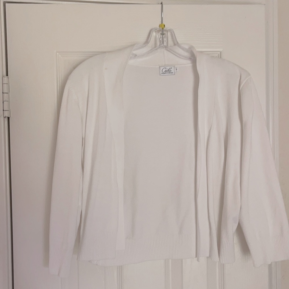 Cielo White Cardigan